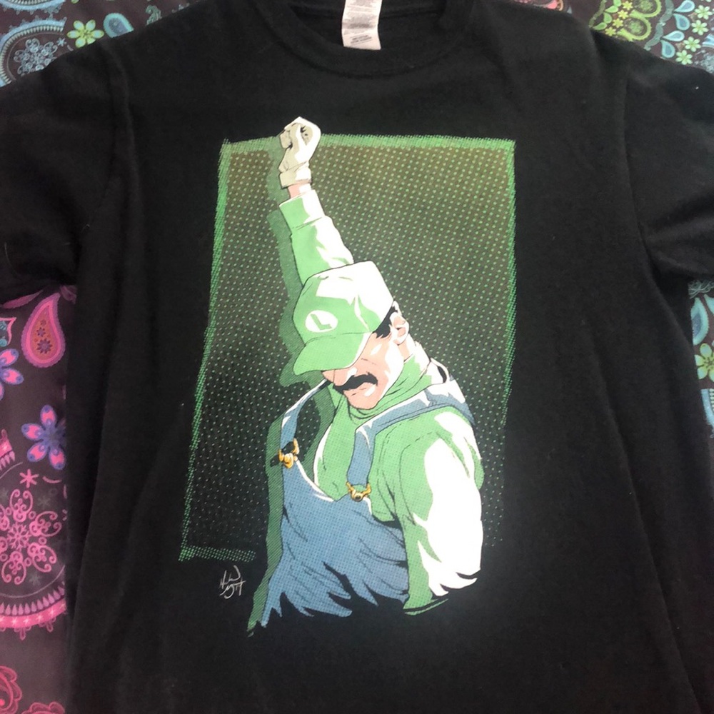 Freddie Mercury as luigi tee